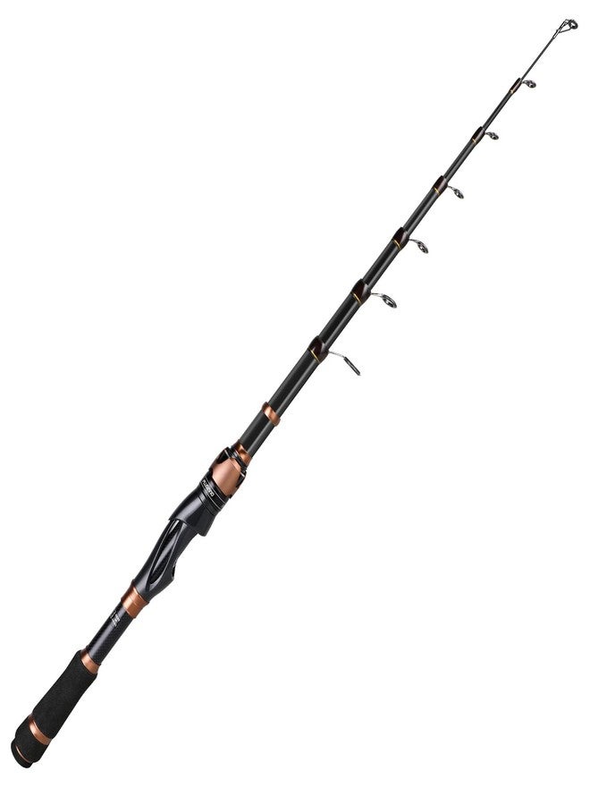 PLUSINNO Bronze Warrior Toray 24-Ton Carbon Matrix Telescopic Fishing Rod, 2.1M 6.89FT, Medium Power, Medium-Heavy Line, Spinning & Casting, Adult, Bass, Trout, Salmon - Image 1